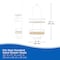 Kenney Mfg Rust-Resistant Metal & Bamboo 2-Tier Hanging Shower Caddy, 24in H x 11in W x 4.5in D, White KN614140PS - alternate 7